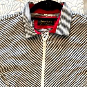 NWOT MARILYNS OF NAPLES COTTON ELASTANE SHIRT JACKET!